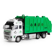 Kinderen speelgoed auto pull terug legering vuilnis Sanitatie Truck Recycle Engineering voertuig speelgoed
