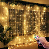 3M x 1M LED gordijn Fairy String Lights bruiloft partij Kerstmis decoratie