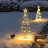 Kerstboom Star Solar LED Spiral Lamp Tuin Decoratie
