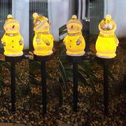 Zonne tuin Kerstmis Snowman LED waterdicht gazon licht
