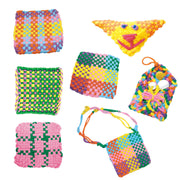 100 Stuks Pannenlappen Weefgetouw Kit Weven Craft Lussen 8 kleuren DIY Crafts speelgoed voor kinderen