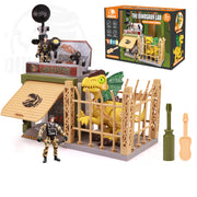 Kinderen onderwijs demontage dinosaurus Base Lab handleiding DIY assemblage scène speelgoed set