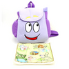 Nieuwe kleuterschool paarse Dora Explorer rugzak met kaart
