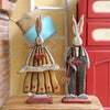 Tuin Rustieke Vintage voorjaar Pasen Bunny paar teken standbeeld decoratie