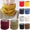 Unisex herfst winter effen kleur dikke outdoor trui gebreid warme sjaal