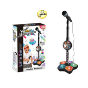 Kinderen Microfoon met Tribune Versterking Muziek Beugel Zingen Toy met lichten Pedaal