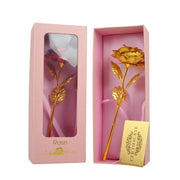 Gouden Folie Rose Bloem Valentijnsdag Verjaardag Romantische Gift