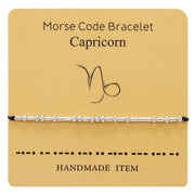 12 Sterrenbeelden Morse Code Fashion Astrologie Armband Paar